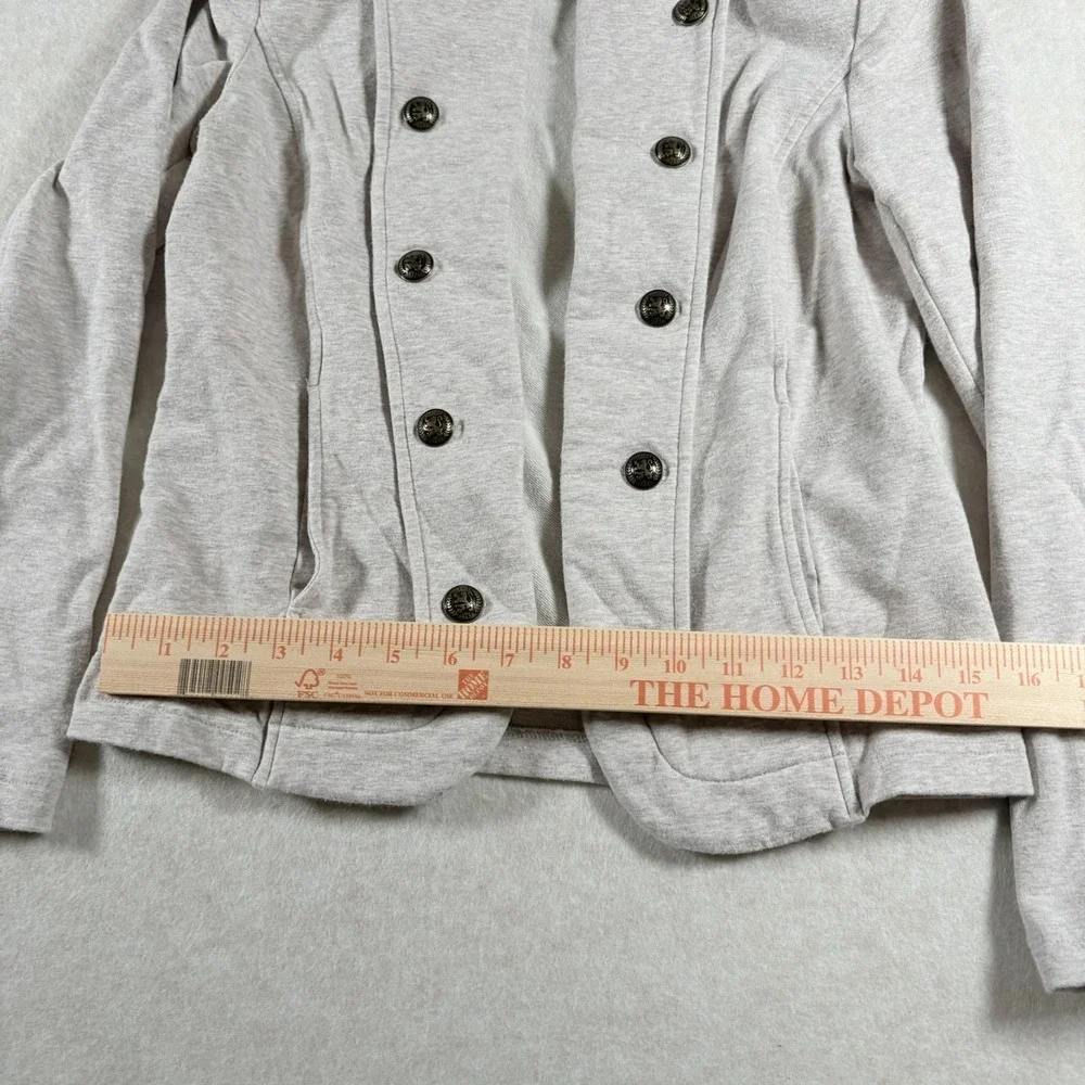Tommy Hilfiger Womens Military Jacket Medium Double Breasted Knit Coat